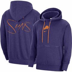 Heather Purple Phoenix Suns Courtside Versus Flight Pullover Hoodie | NBA