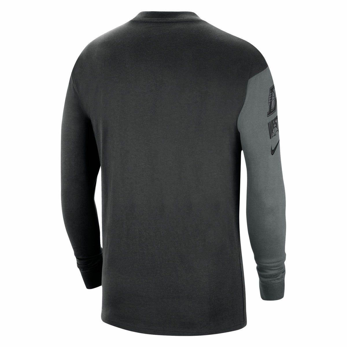 Black Los Angeles Lakers Courtside Versus Flight MAX90 Long Sleeve T-Shirt | NBA