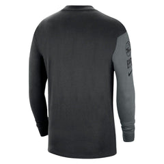 Black Philadelphia 76ers Courtside Versus Flight MAX90 Long Sleeve T-Shirt | NBA