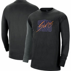 Black Phoenix Suns Courtside Versus Flight MAX90 Long Sleeve T-Shirt | NBA