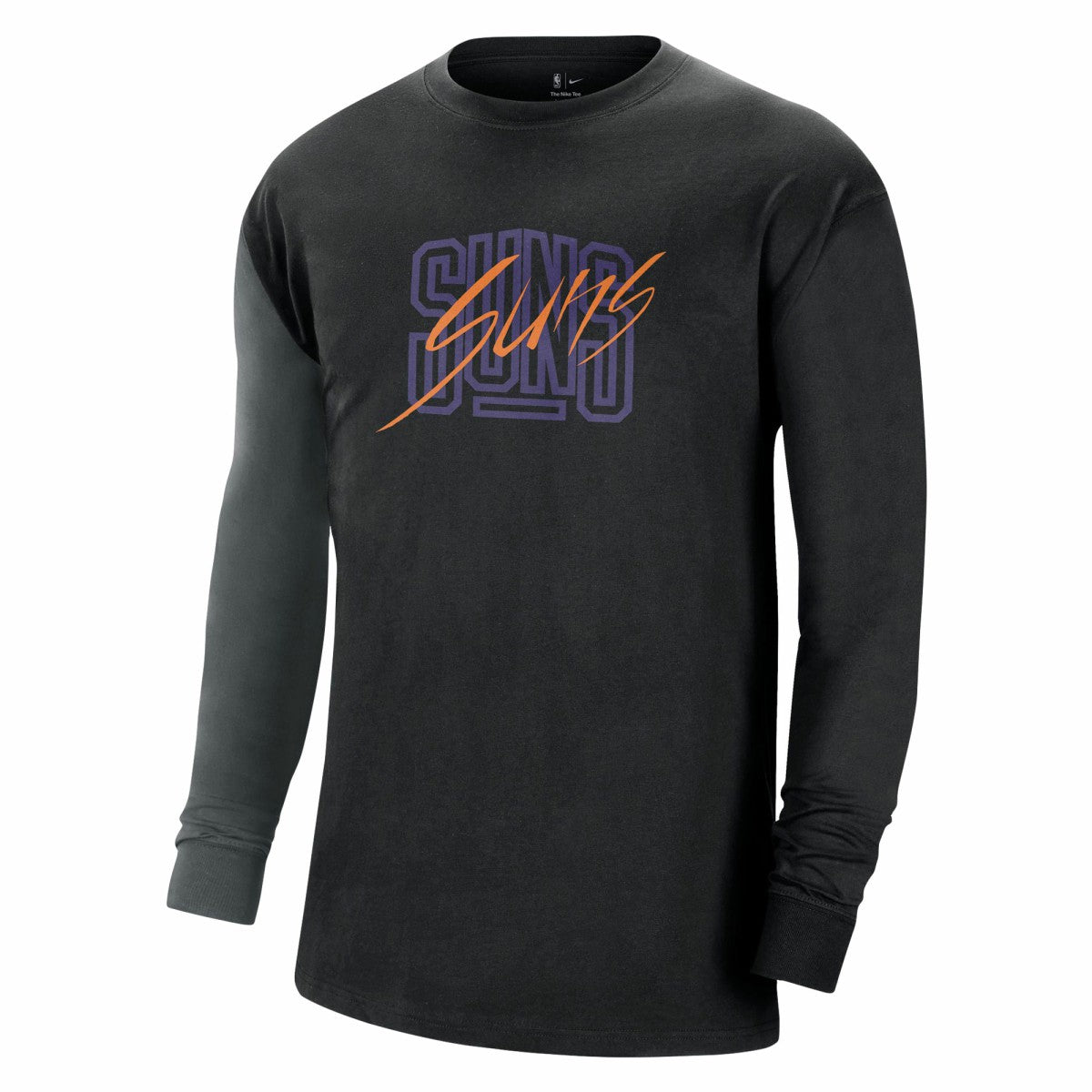 Black Phoenix Suns Courtside Versus Flight MAX90 Long Sleeve T-Shirt | NBA