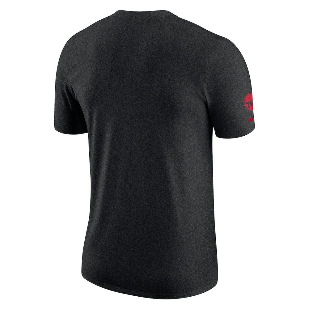 Heather Black Philadelphia 76ers Courtside Versus Flight Max90 T-Shirt | NBA