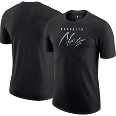 Heather Black Brooklyn Nets Courtside Versus Flight Max90 T-Shirt | NBA