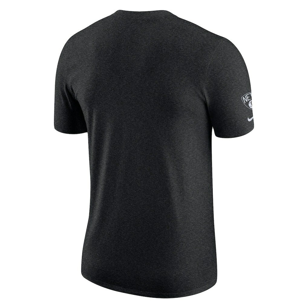 Heather Black Brooklyn Nets Courtside Versus Flight Max90 T-Shirt | NBA