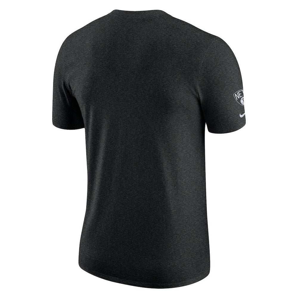 Heather Black Brooklyn Nets Courtside Versus Flight Max90 T-Shirt | NBA