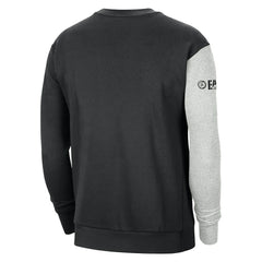 Black/Heather Gray Boston Celtics Courtside Versus Force & Flight Pullover Sweatshirt | NBA