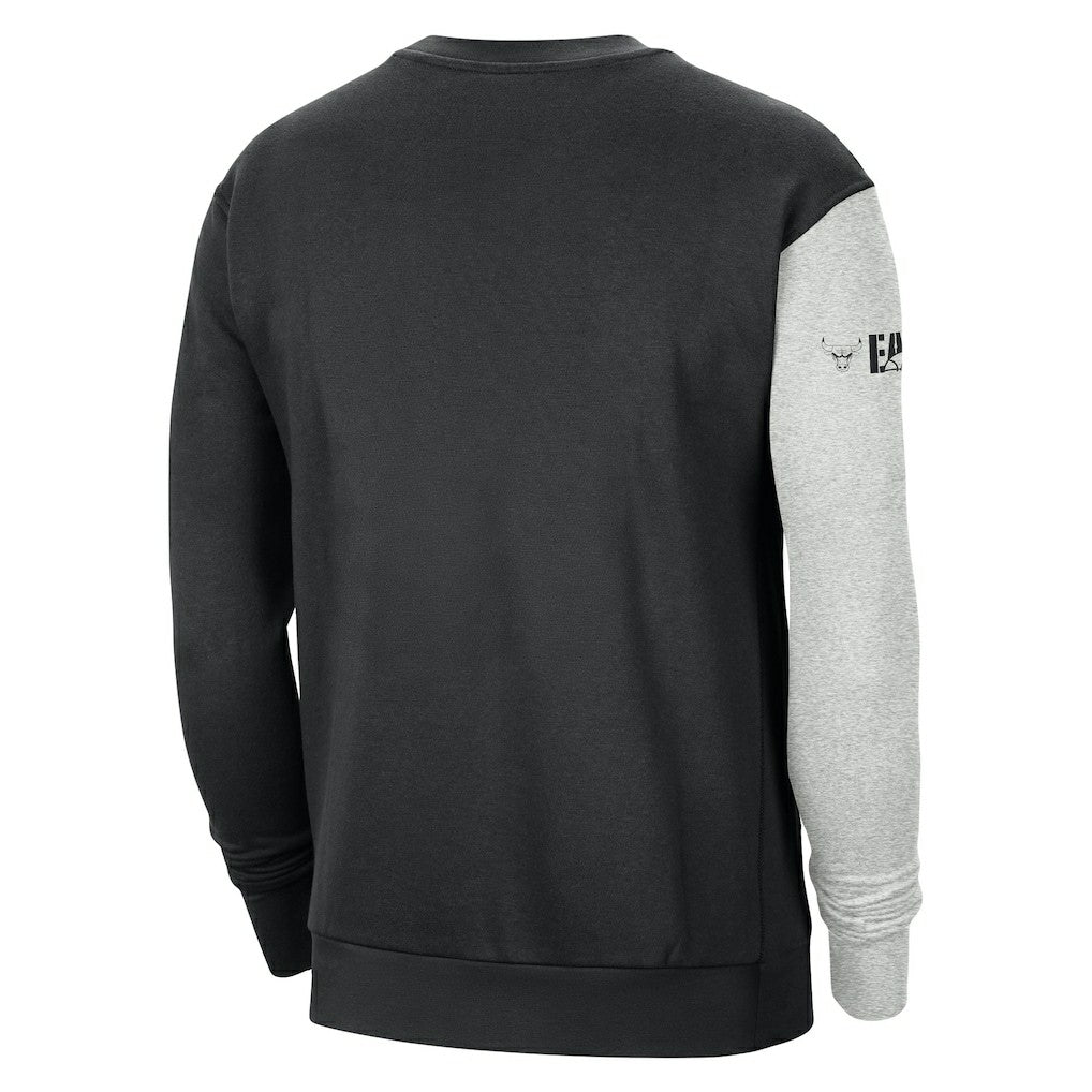 Black/Heather Gray Chicago Bulls Courtside Versus Force & Flight Pullover Sweatshirt sale | NBA