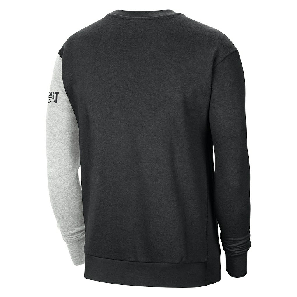 Black/Heather Gray Golden State Warriors Courtside Versus Force & Flight Pullover Sweatshirt sale | NBA