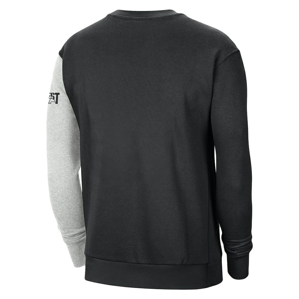 Black/Heather Gray Golden State Warriors Courtside Versus Force & Flight Pullover Sweatshirt sale | NBA