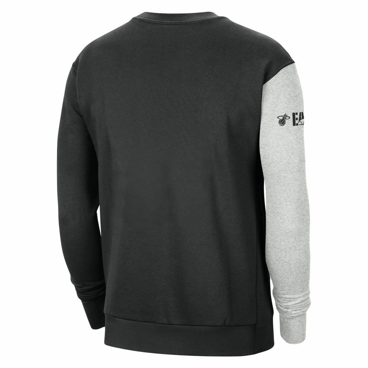 Black/Heather Gray Miami Heat Courtside Versus Force & Flight Pullover Sweatshirt | NBA