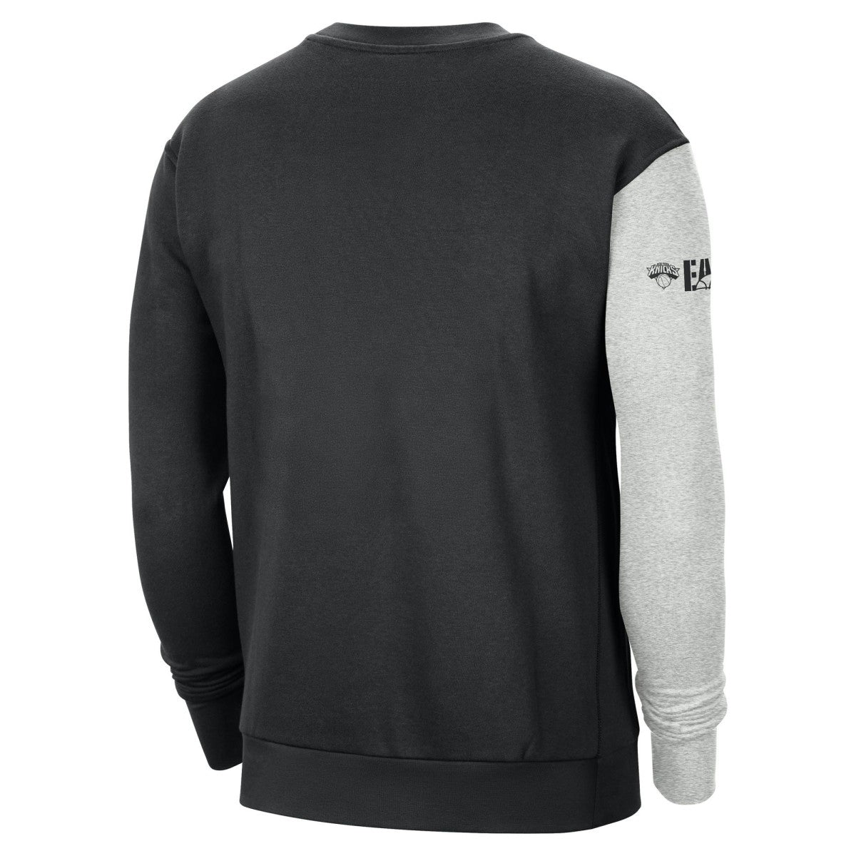 Black/Heather Gray New York Knicks Courtside Versus Force & Flight Pullover Sweatshirt | NBA