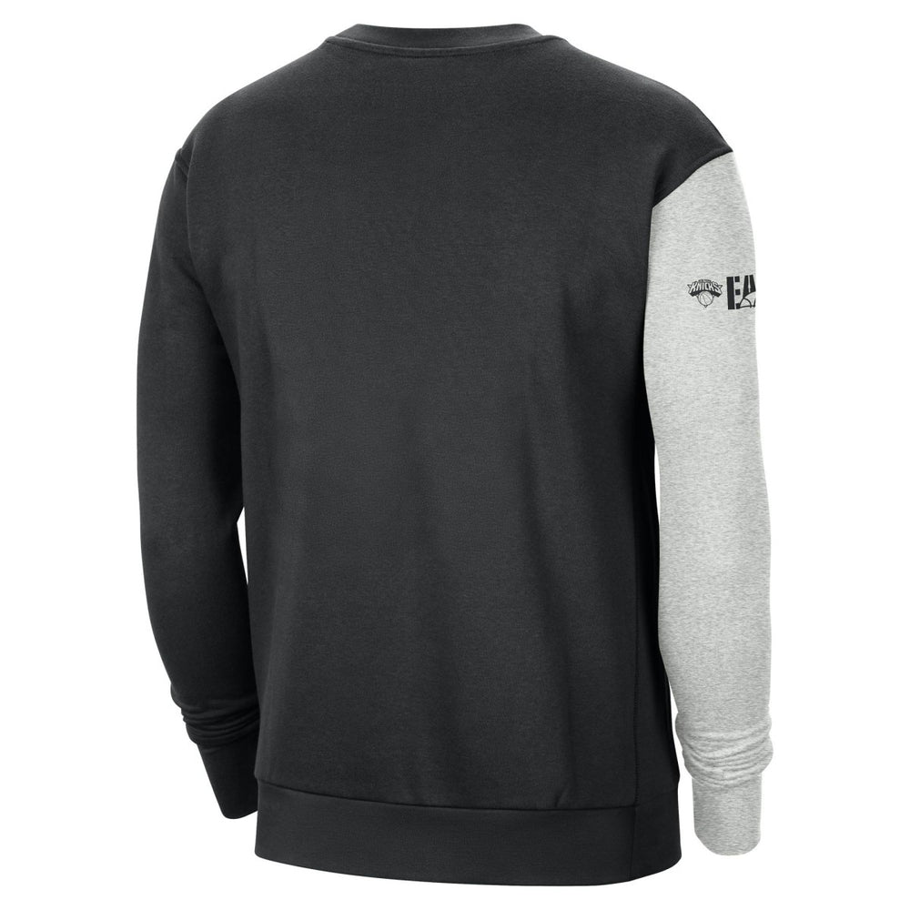 Black/Heather Gray New York Knicks Courtside Versus Force & Flight Pullover Sweatshirt | NBA