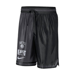 Black/Anthracite Brooklyn Nets Courtside Versus Force Split DNA Performance Shorts | NBA
