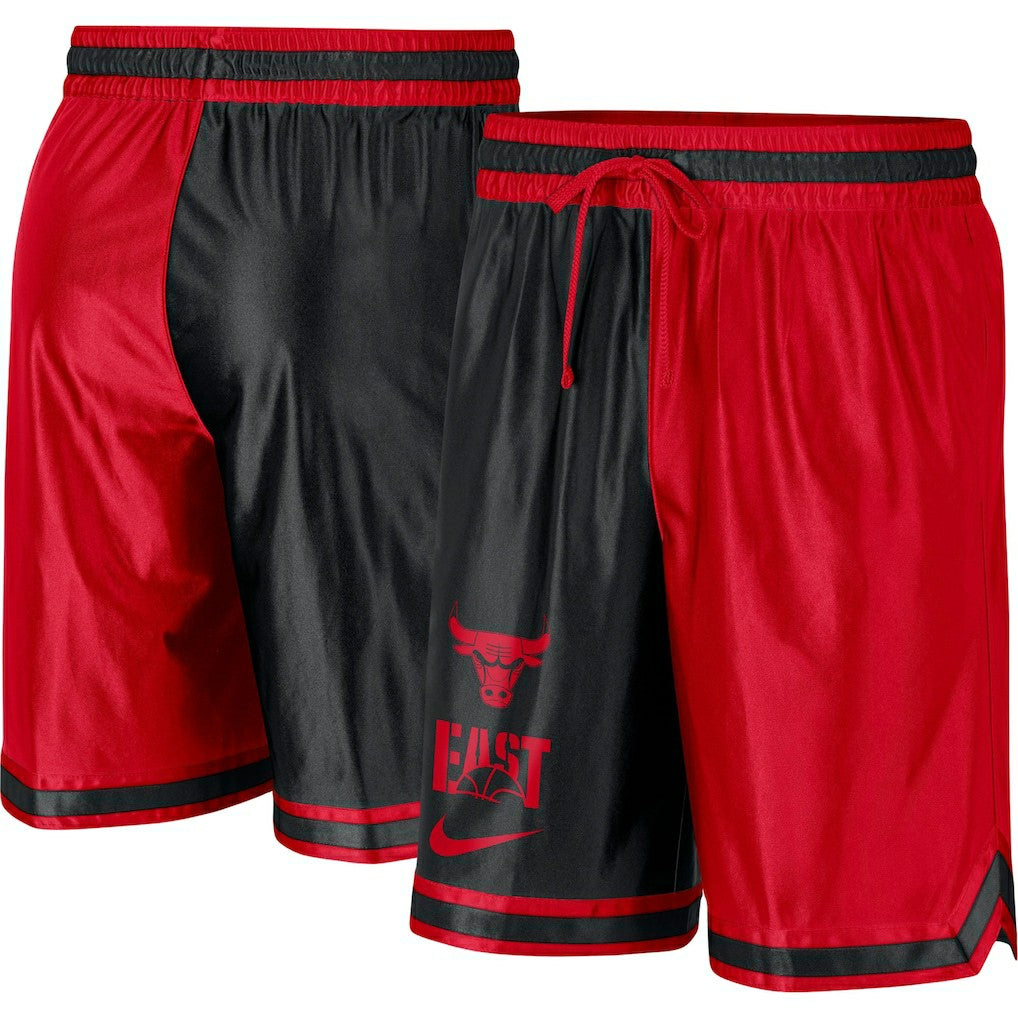 Red/Black Chicago Bulls Courtside Versus Force Split DNA Performance Shorts | NBA