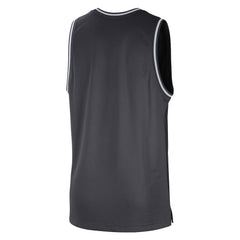 Black/Anthracite Brooklyn Nets Courtside Versus Force Split DNA Performance Mesh Tank Top | NBA