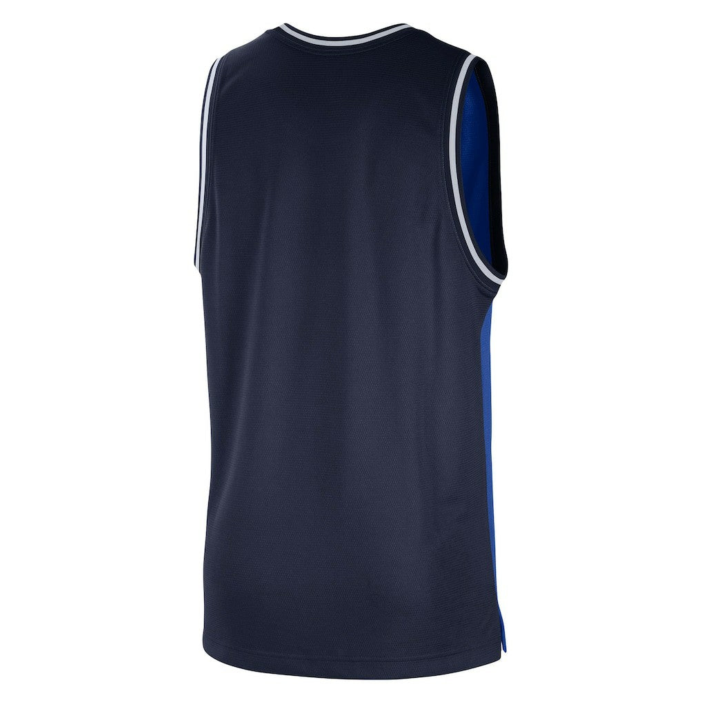 Blue/Navy Dallas Mavericks Courtside Versus Force Split DNA Performance Mesh Tank Top sale | NBA