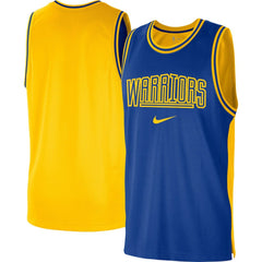 Royal/Gold Golden State Warriors Courtside Versus Force Split DNA Performance Mesh Tank Top sale | NBA