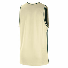 Hunter Green/Cream Milwaukee Bucks Courtside Versus Force Split DNA Performance Mesh Tank Top | NBA