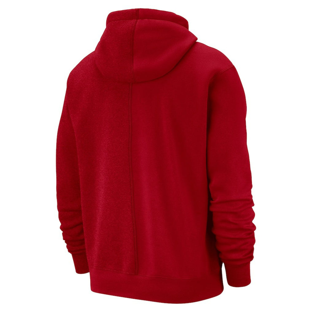 Red Philadelphia 76ers Courtside Versus Stitch Split Pullover Hoodie | NBA