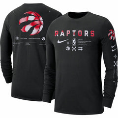 Black Toronto Raptors Essential Air Traffic Control Long Sleeve T-Shirt | NBA