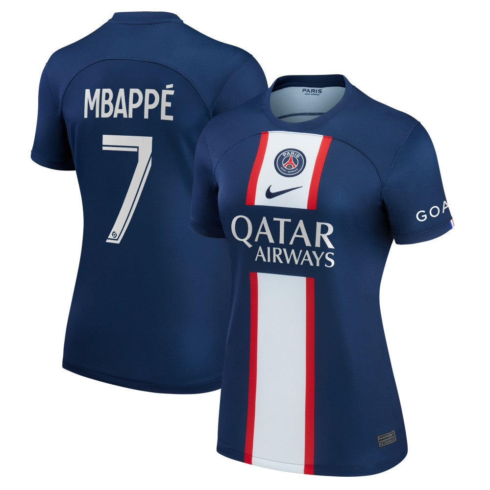 Kylian Mbappé Paris Saint-Germain Women's 2022/23 Home Replica Player Jersey