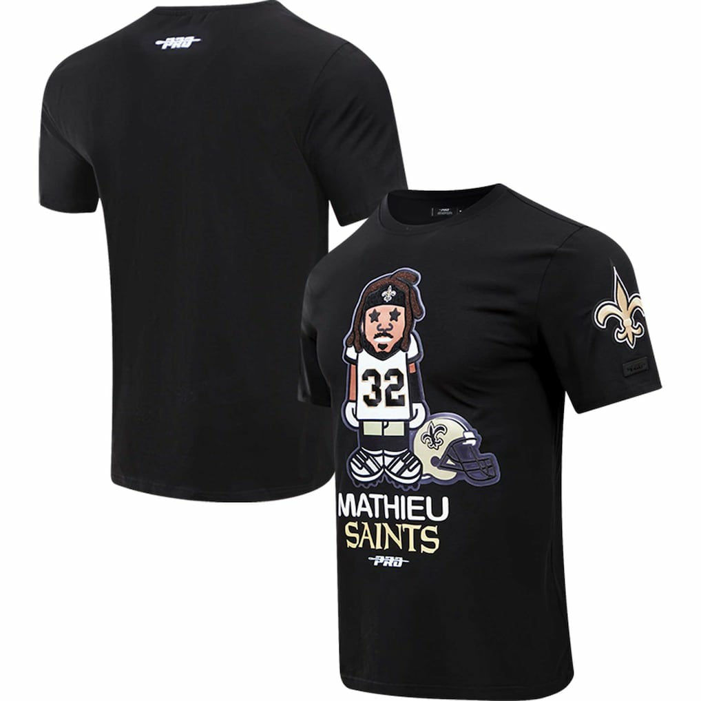 New Orleans Saints Tyrann Mathieu  Pro Standard Player Avatar Graphic T-Shirt | NFL Discount