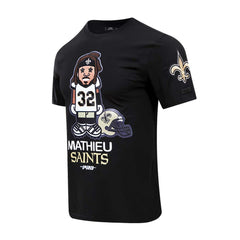 New Orleans Saints Tyrann Mathieu  Pro Standard Player Avatar Graphic T-Shirt | NFL Discount
