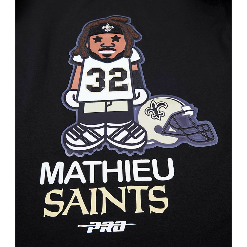 New Orleans Saints Tyrann Mathieu  Pro Standard Player Avatar Graphic T-Shirt | NFL Discount