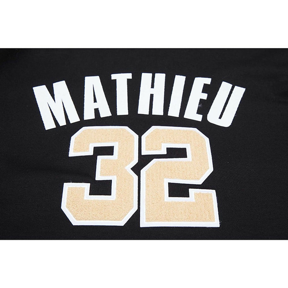 New Orleans Saints Tyrann Mathieu  Pro Standard Player Name & Number Pullover Hoodie | NFL Outlet