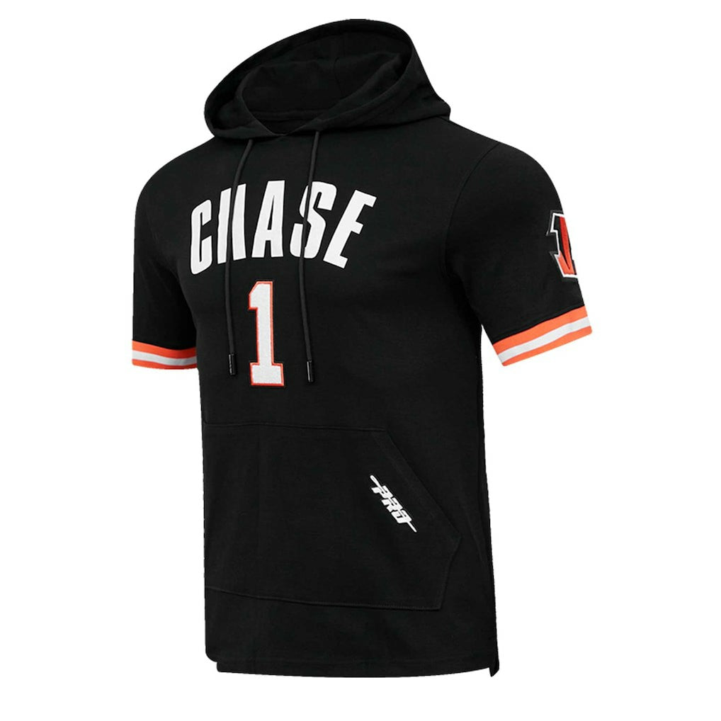 Cincinnati Bengals Ja'Marr Chase  Pro Standard Player Name & Number Hoodie T-Shirt | NFL New
