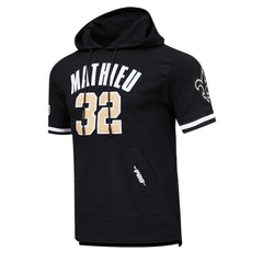 New Orleans Saints Tyrann Mathieu  Pro Standard Player Name & Number Hoodie T-Shirt | NFL Outlet