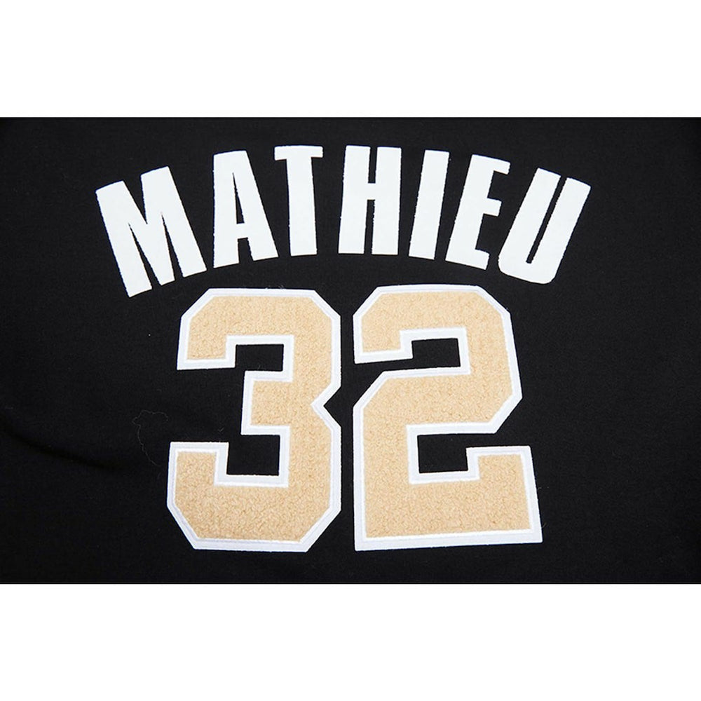 New Orleans Saints Tyrann Mathieu  Pro Standard Player Name & Number Hoodie T-Shirt | NFL Outlet