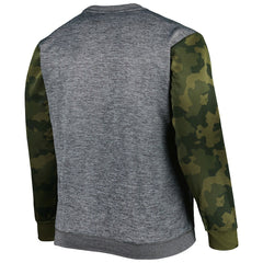 Heather Charcoal Chicago Bulls Big & Tall Camo Stitched Sweatshirt | NBA