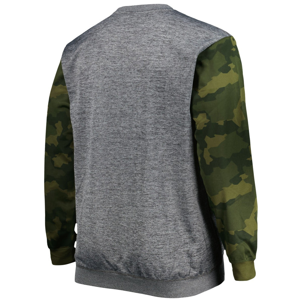 Heather Charcoal Los Angeles Lakers Big & Tall Camo Stitched Sweatshirt | NBA