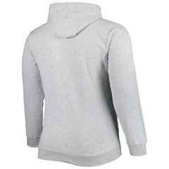 Heather Gray Chicago Bulls Big & Tall Wordmark Pullover Hoodie sale | NBA