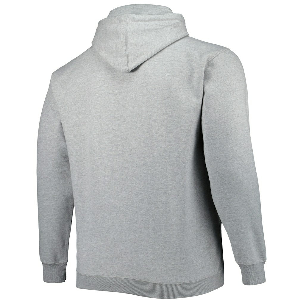 Heather Gray Atlanta Hawks Big & Tall Wordmark Pullover Hoodie | NBA