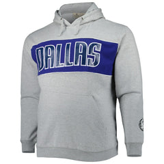 Heather Gray Dallas Mavericks Big & Tall Wordmark Pullover Hoodie sale | NBA