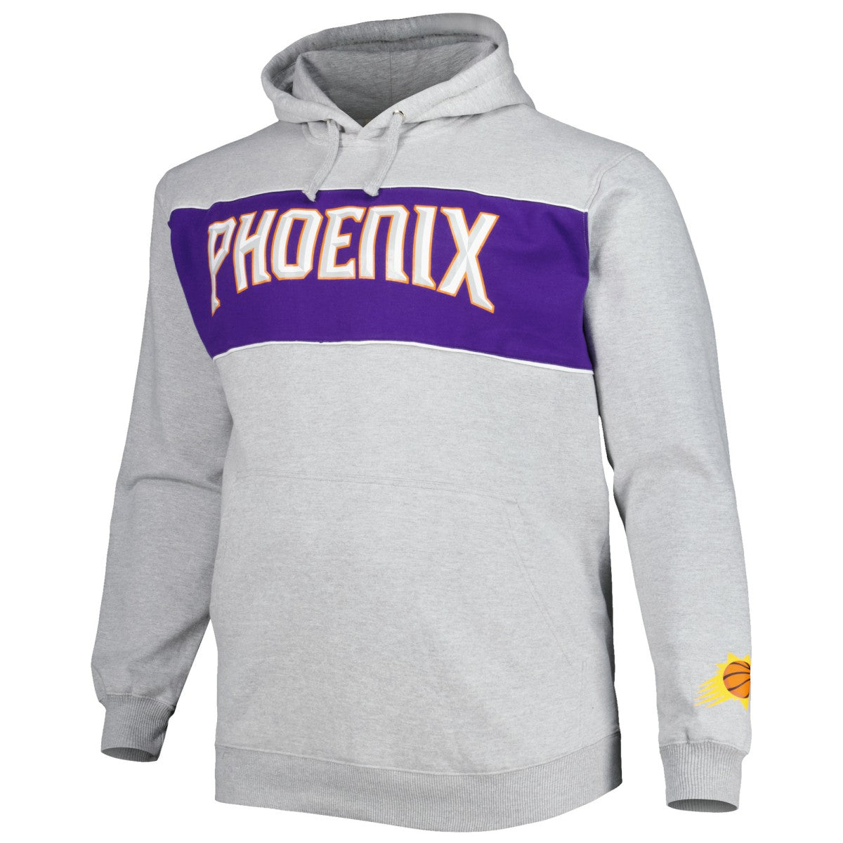 Heather Gray Phoenix Suns Big & Tall Wordmark Pullover Hoodie | NBA