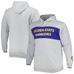 Heather Gray Golden State Warriors Big & Tall Wordmark Pullover Hoodie sale | NBA