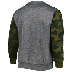Heather Charcoal Brooklyn Nets Camo Stitched Sweatshirt | NBA