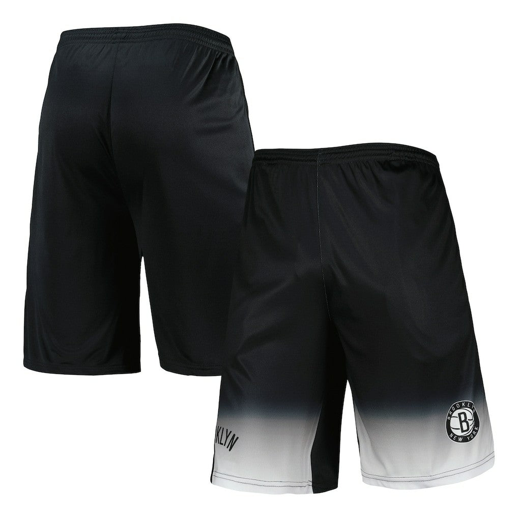 Black Brooklyn Nets Fadeaway Shorts | NBA