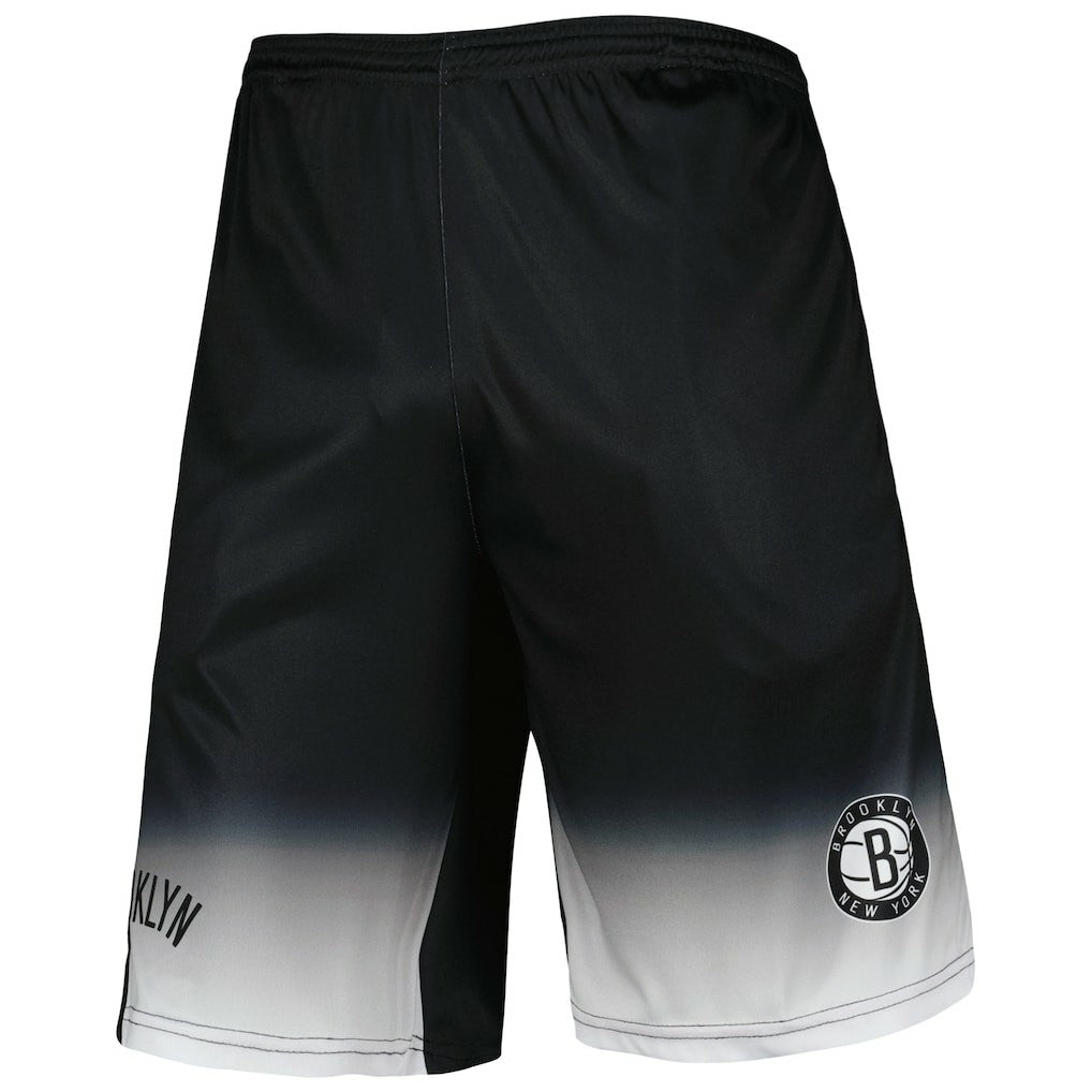 Black Brooklyn Nets Fadeaway Shorts | NBA
