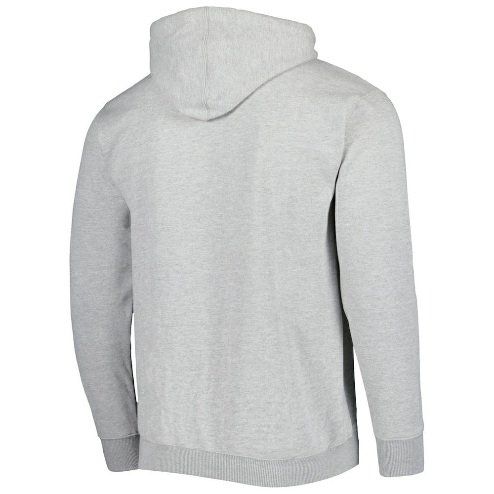 Heather Gray Chicago Bulls Wordmark French Terry Pullover Hoodie | NBA
