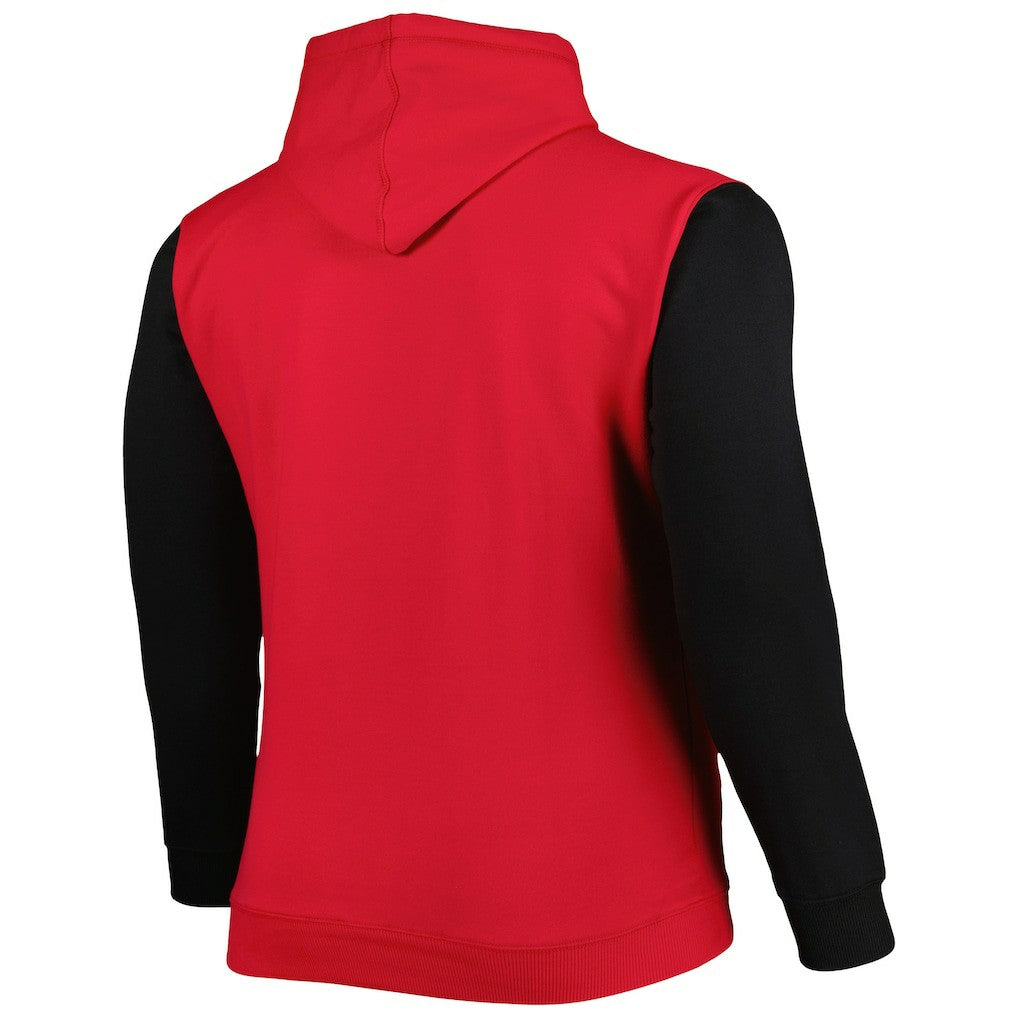 Red/Black Chicago Bulls Big & Tall Bold Attack Pullover Hoodie | NBA