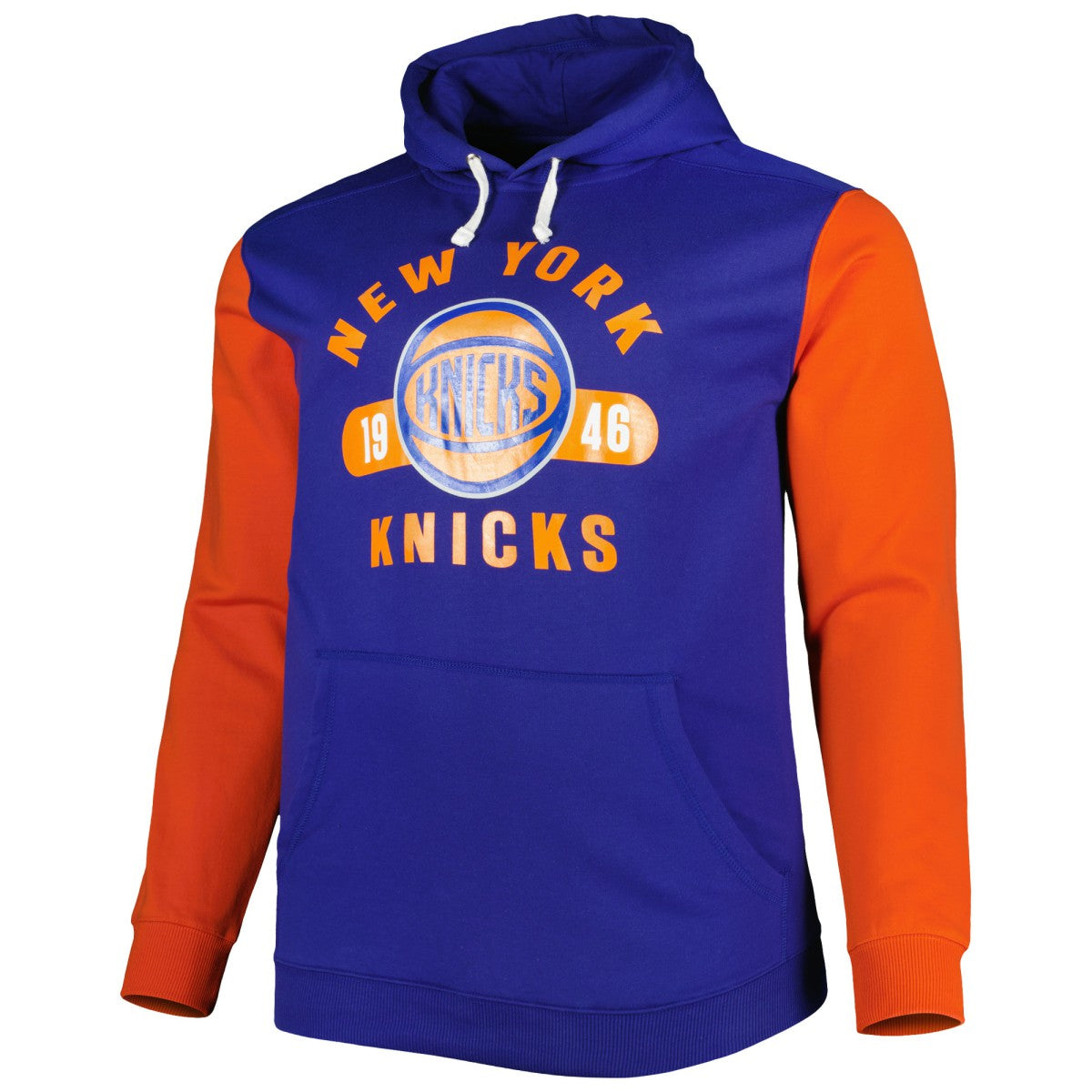 Blue/Orange New York Knicks Big & Tall Bold Attack Pullover Hoodie | NBA