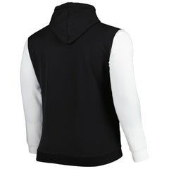 Black/White Brooklyn Nets Big & Tall Bold Attack Pullover Hoodie | NBA