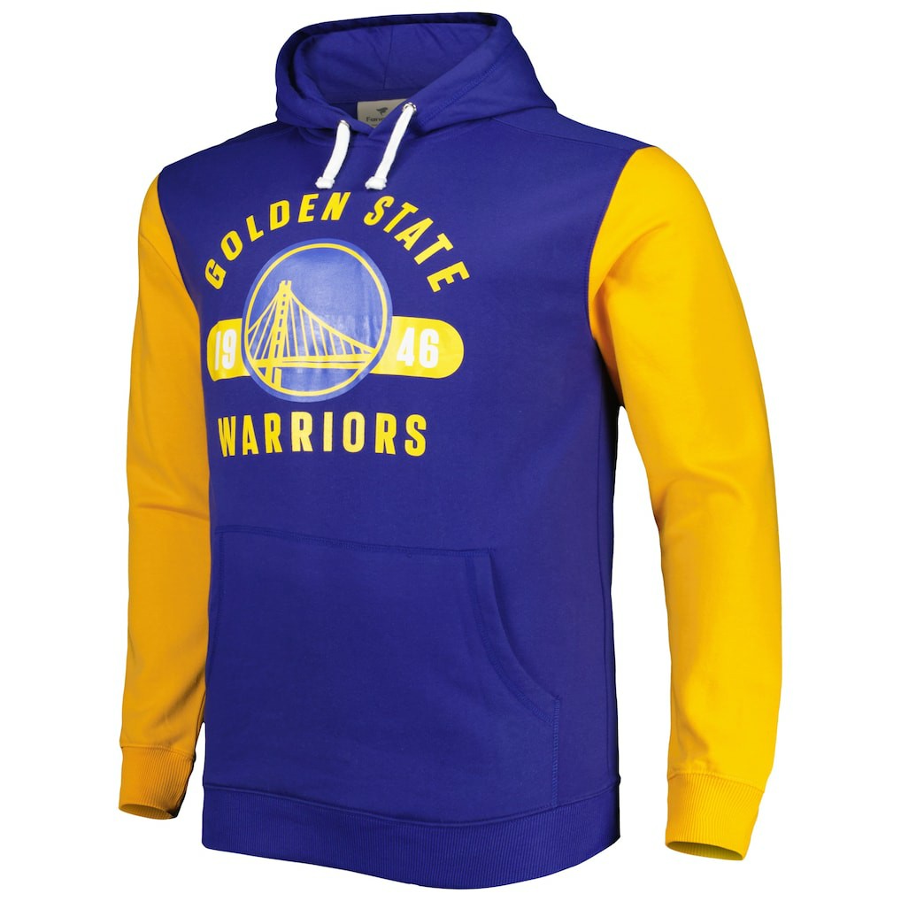 Royal/Gold Golden State Warriors Big & Tall Bold Attack Pullover Hoodie sale | NBA