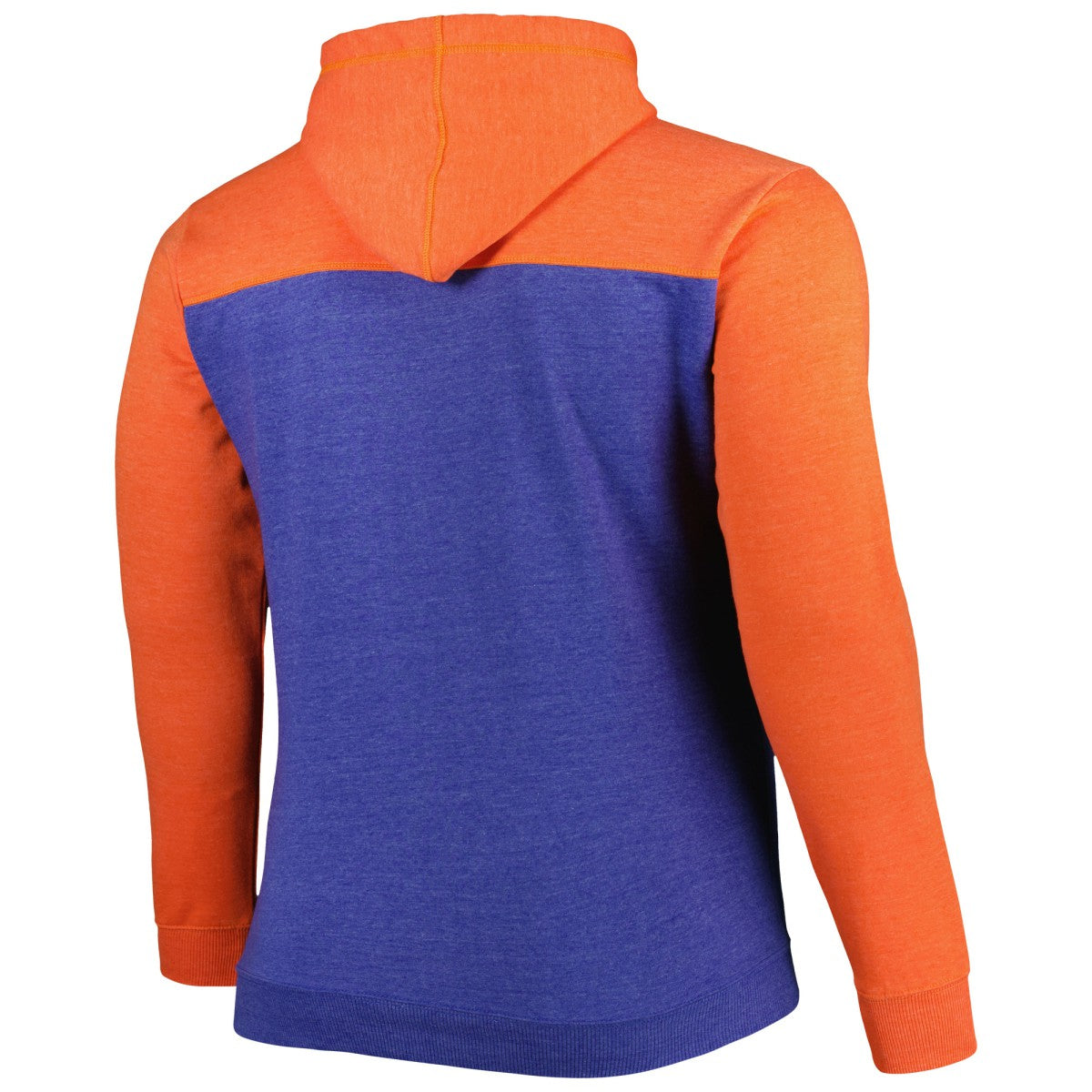 Heathered Blue/Heathered Orange New York Knicks Big & Tall Down and Distance Full-Zip Hoodie | NBA