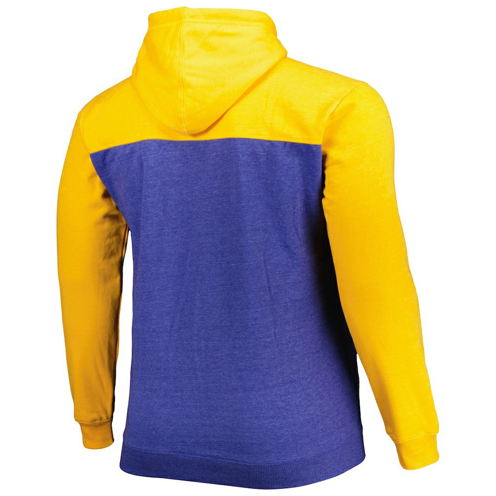 Royal/Gold Golden State Warriors Big & Tall Down and Distance Full-Zip Hoodie sale | NBA