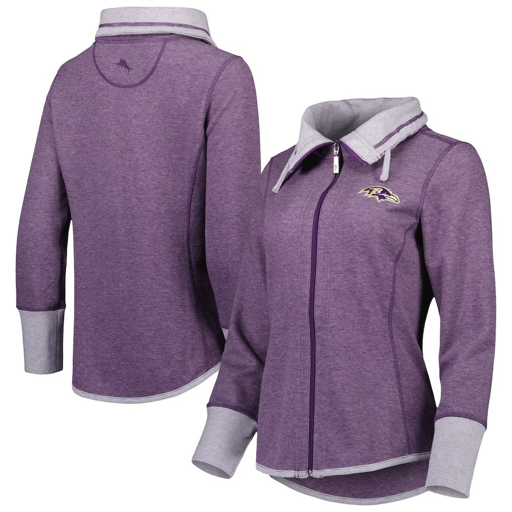 Baltimore Ravens Women's Sport Sun Fade Full-Zip Sweatshirt | NFL Discount
